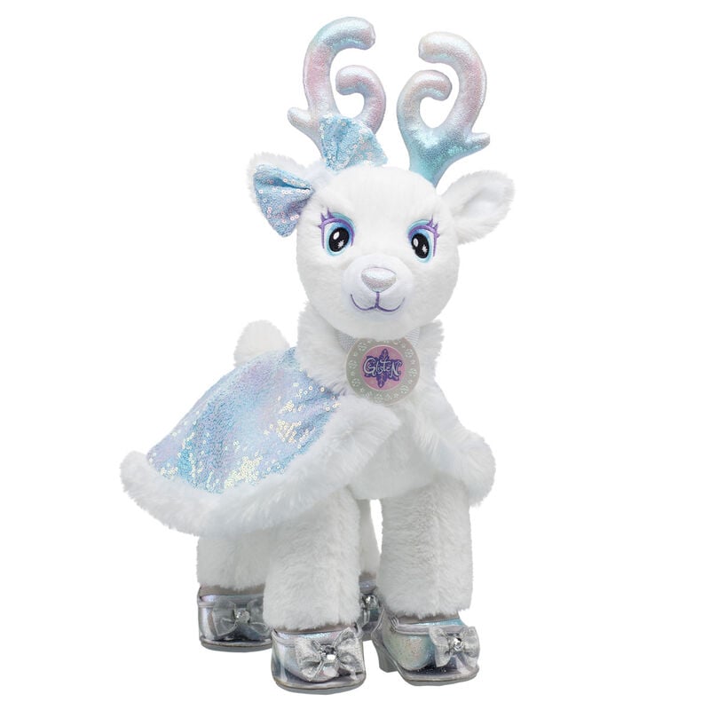 Vanilla Frost Glisten Reindeer Plush with Cape, Bow & Heels
