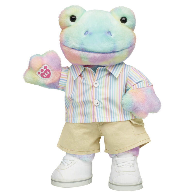 Rainbow Clouds Frog Soft Toy Stripes Gift Set - Build-A-Bear Workshop®
