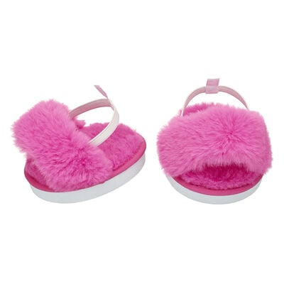 Pink Fuzzy Slippers 