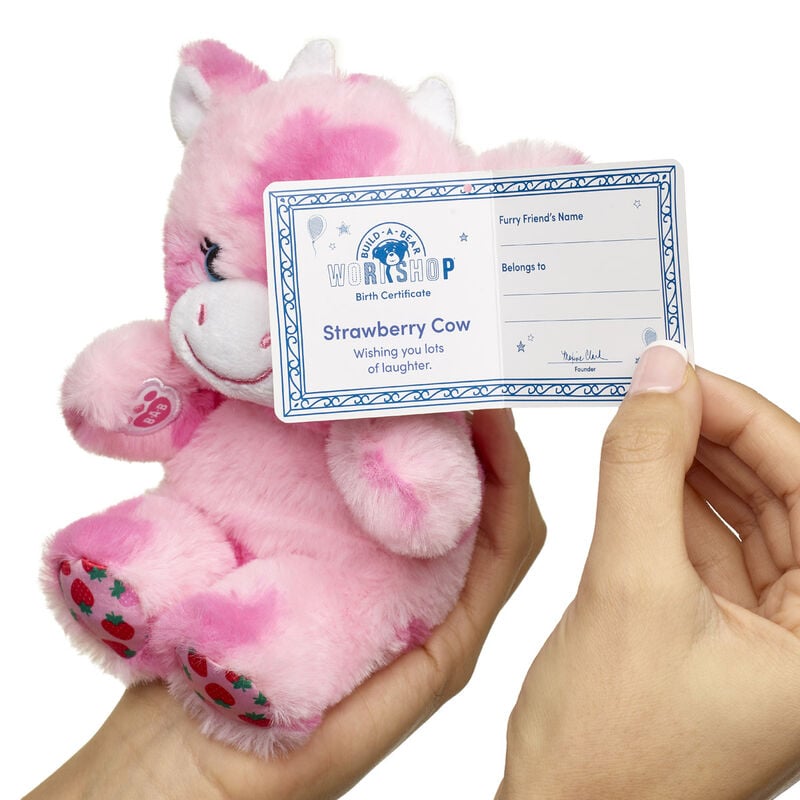 Mini Beans® Strawberry Cow Stuffed Animal - Build-A-Bear Workshop®