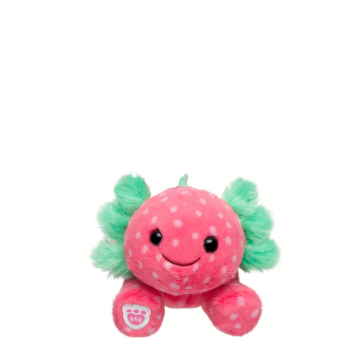 Build-A-Bear Mini Beans Strawberry Axolotl Stuffed | BAB