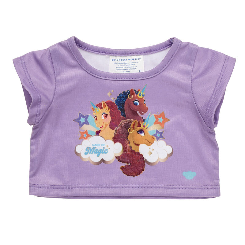 Afro Unicorn&reg; Plush "Made of Magic" T-Shirt for Stuffed Animals - Build-A-Bear Workshop&reg;