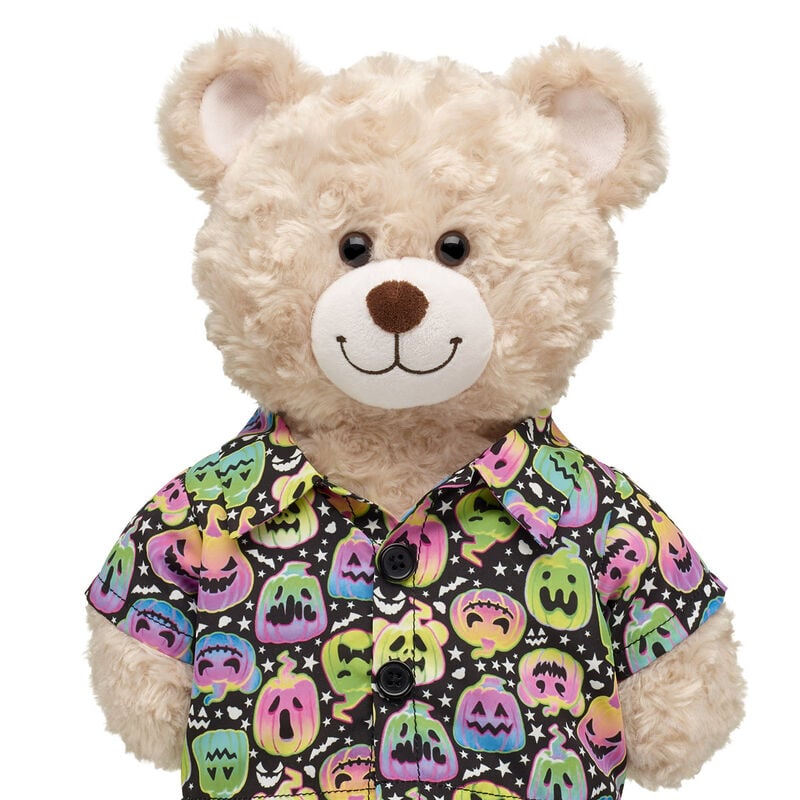 Neon Pumpkin Button Down Shirt for Stuffed Animals - Build-A-Bear Workshop&reg;