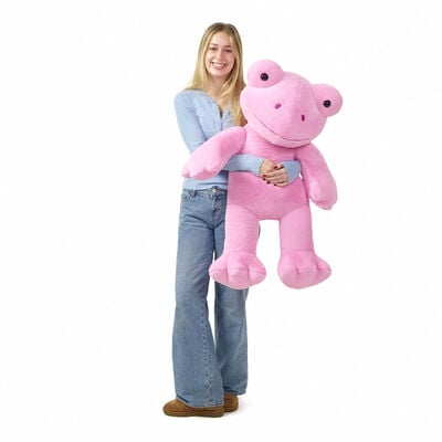 Giant Spring Pink Frog Stuffed Animal