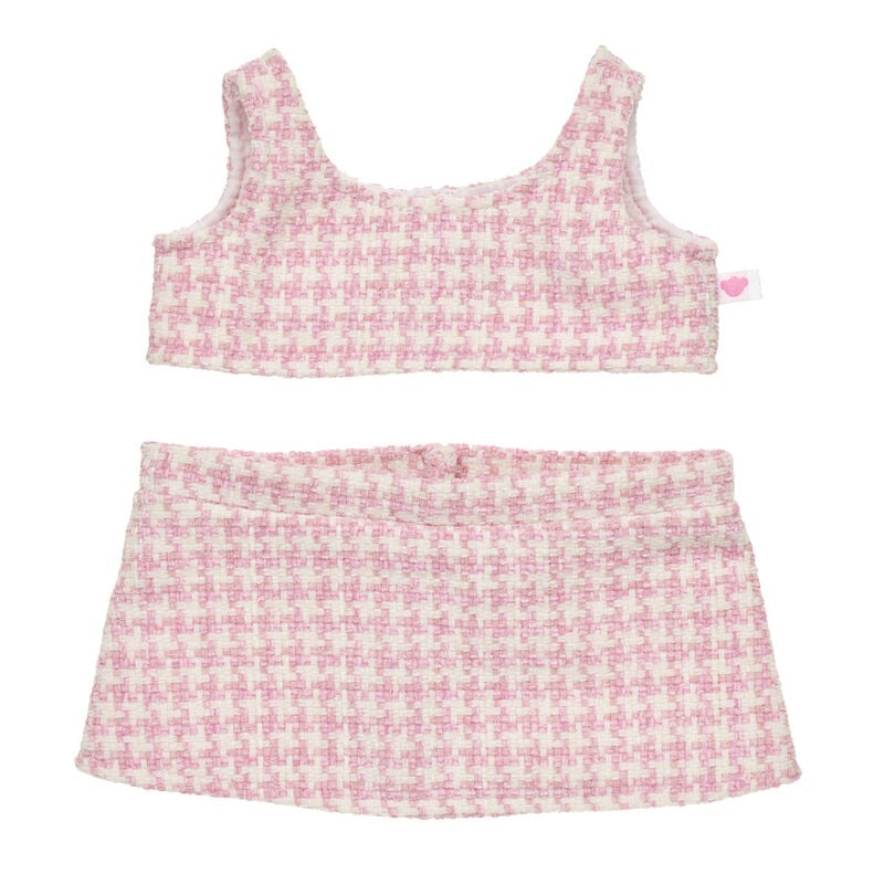 Pink Check Tweed Outfit - Build-A-Bear Workshop®