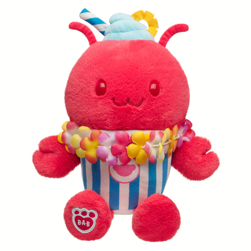 Fruit Punch Lobster Slushie Plushie with Lei Necklace plush by Build-A-Bear