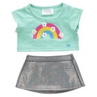 Kabu&trade; Rainbow Tee and Skirt Set for Plush Toys - Build-A-Bear Workshop&reg;