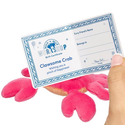 Build-A-Bear Mini Beans&reg; Clawsome Crab Stuffed Animal - Limited Edition!