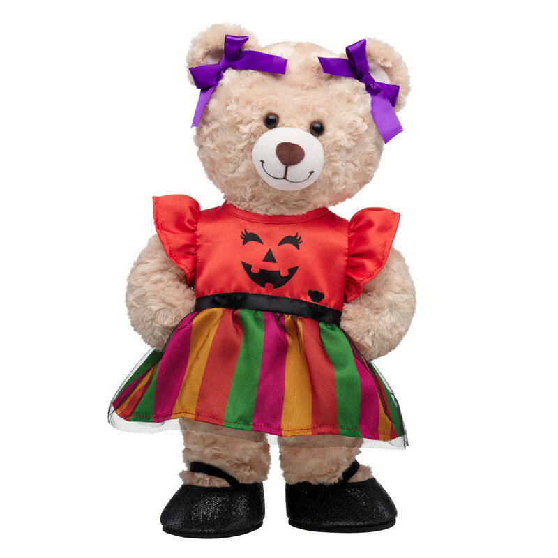 Happy Hugs Teddy Bear Pumpkin Dress Gift Set plush by Build-A-Bear