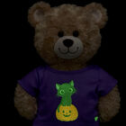 Glow-in-the-Dark Black Cat Pumpkin T-Shirt for Stuffed Animals - Build-A-Bear Workshop&reg;