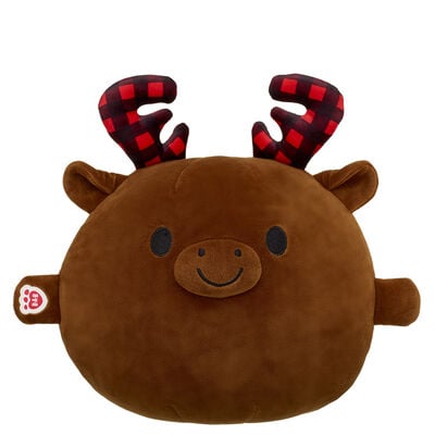 SKOOSHERZ™ Buffalo Check Moose Stuffed Animal