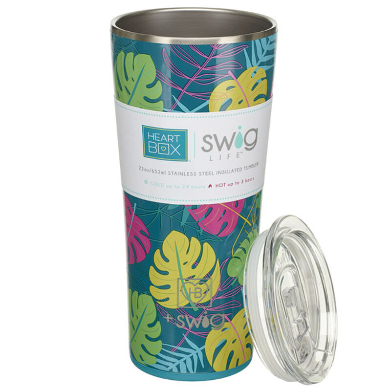 22 oz. Swig Life Palm Leaf Insulated Tumbler