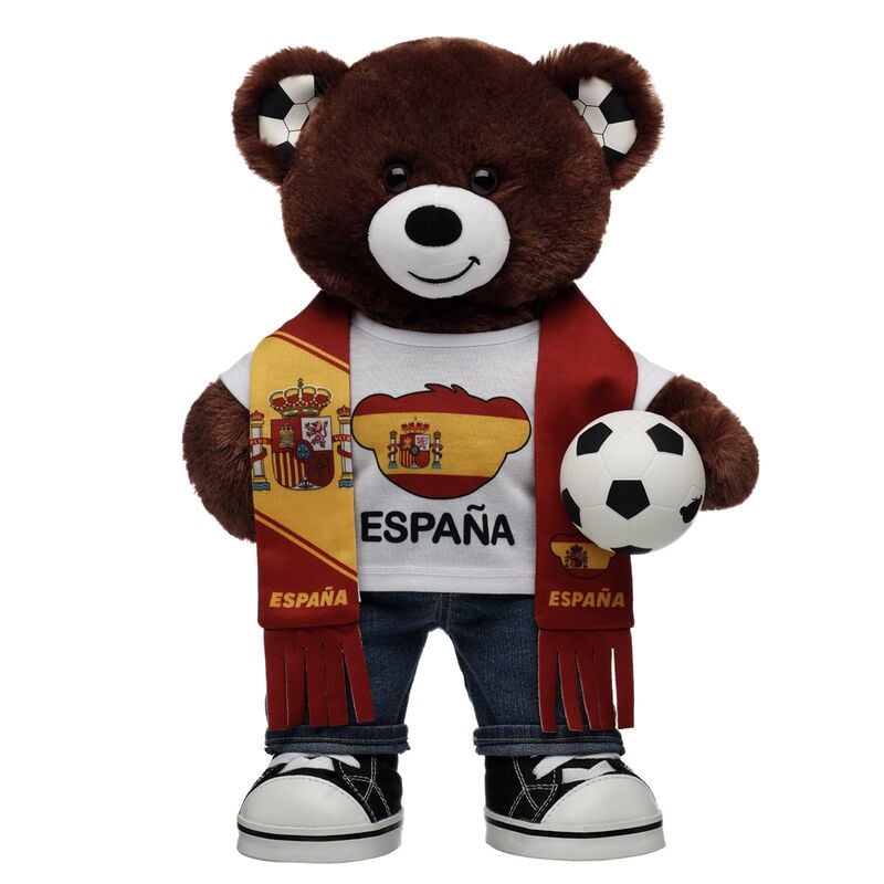 Let's Goal Bear Spain Gift Set plush by Build-A-Bear