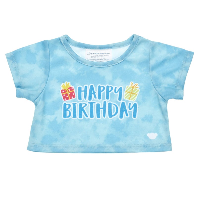 Blue Tie-Dye Birthday T-Shirt - Build-A-Bear Workshop&reg;