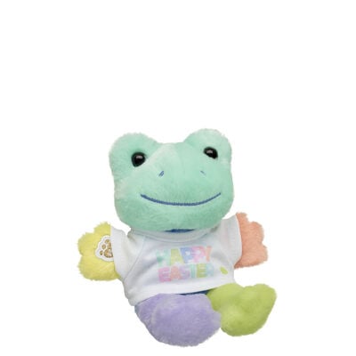 Build-A-Bear Mini Beans® Hoppy Colors Frog Stuffed Animal with Happy Easter T-Shirt