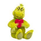 Grinch plush with extra large heart by Build-A-Bear