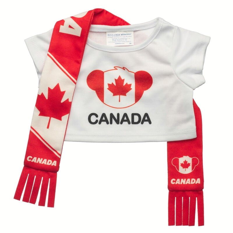 Canada Scarf and T-Shirt Set by Build-A-Bear