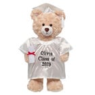 Personalized Embroidered White Graduation Set 4 pc
