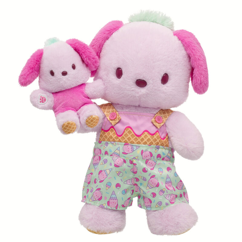 Sanrio Hello Kitty and Friends Strawberry Ice Cream Pochacco Plush Mini Beans Gift Set plush by Build-A-Bear