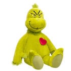 Giant Grinch plush with extra large heart by Build-A-Bear
