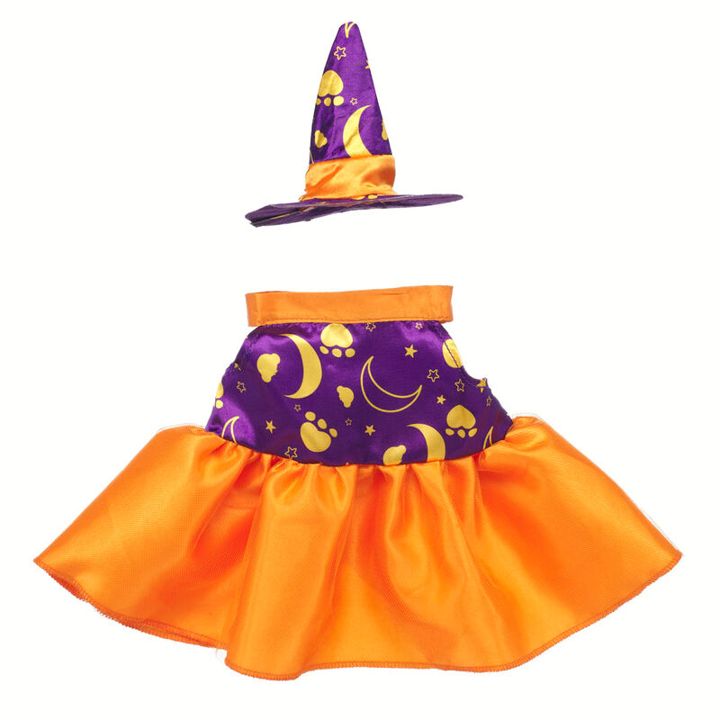 Witch Costume in orange and purple by Build-A-Bear