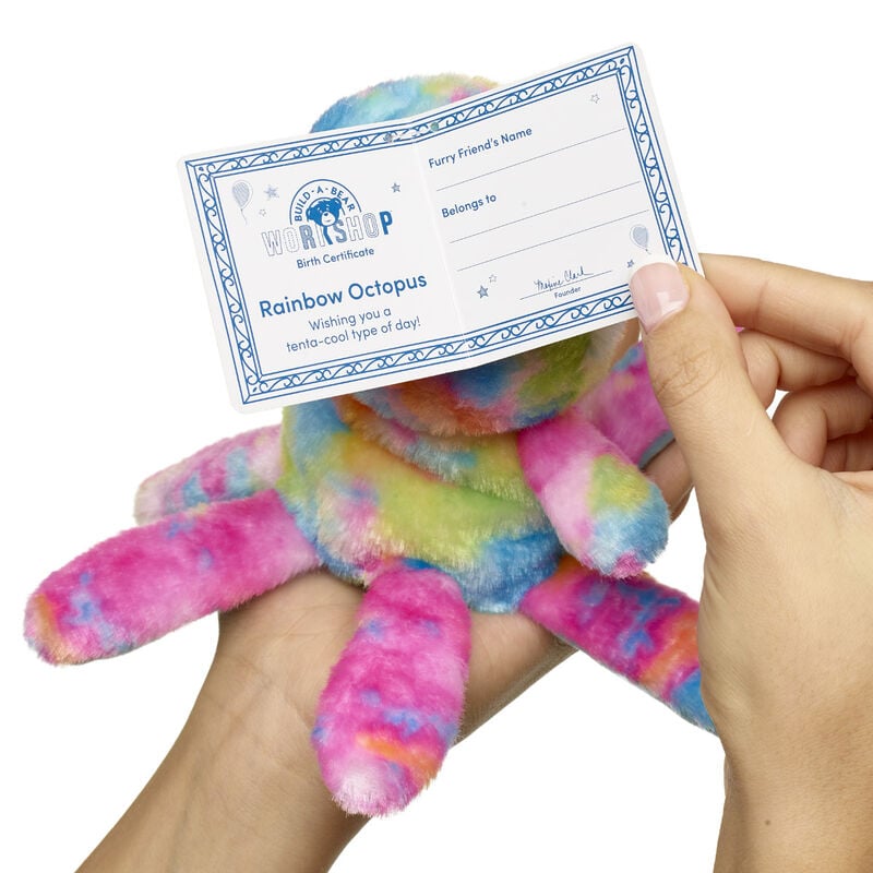 Mini Rainbow Octopus Stuffed Animal - Build-A-Bear Workshop®