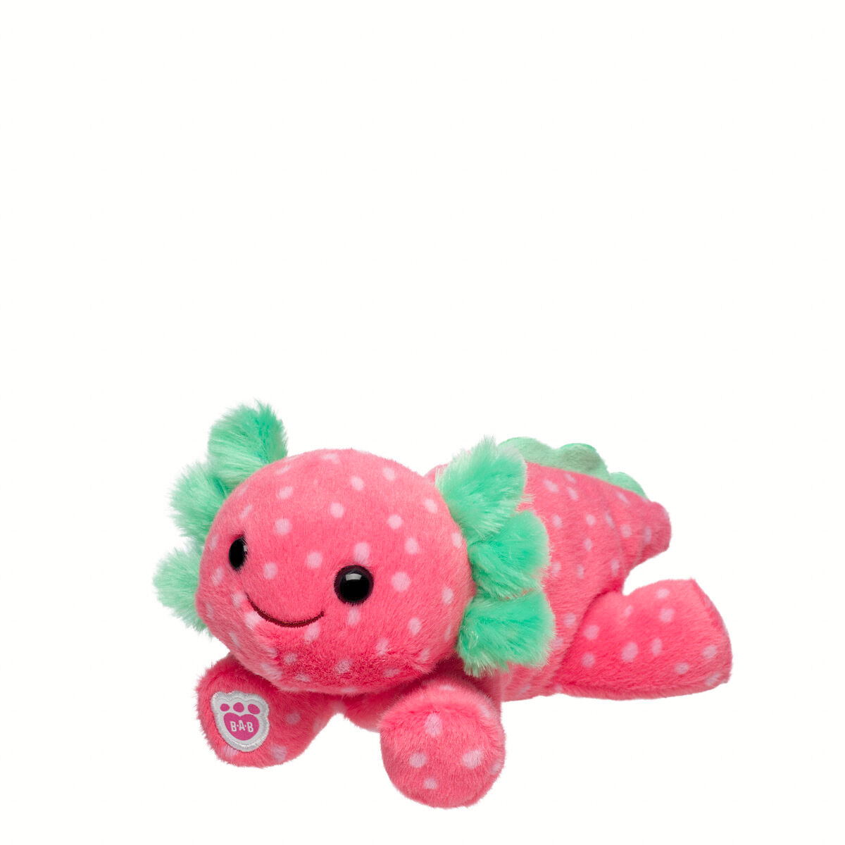 Build-A-Bear Mini Beans Strawberry Axolotl Stuffed | BAB