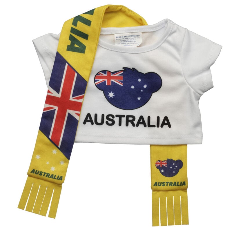 Australia Scarf and T-Shirt Set by Build-A-Bear