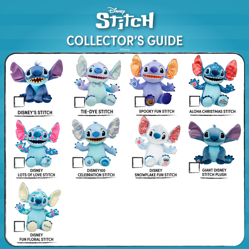 Disney Fun Florals Stitch Plush