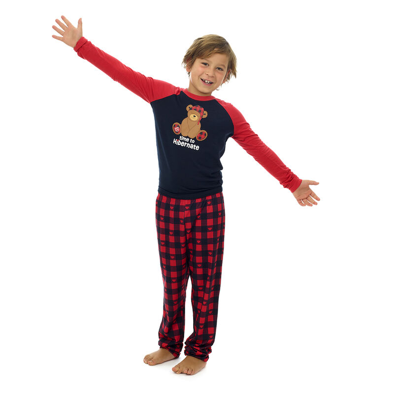 RTS: Buffalo Plaid Santa Collection- Boys Knit Pants – Busy Bee Smocks!