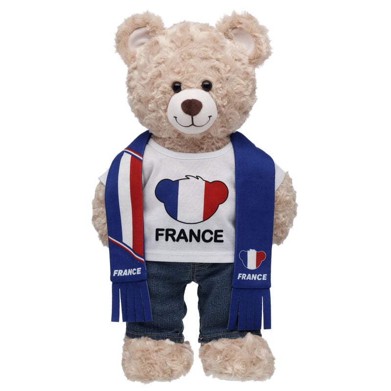 France Scarf and T-Shirt Set by Build-A-Bear