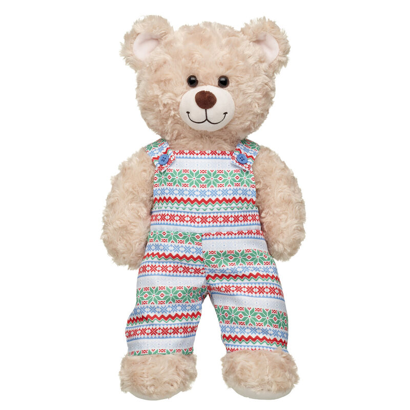 Online Exclusive Fair Isle Overalls for Stuffed Animals - Build-A-Bear Workshop®