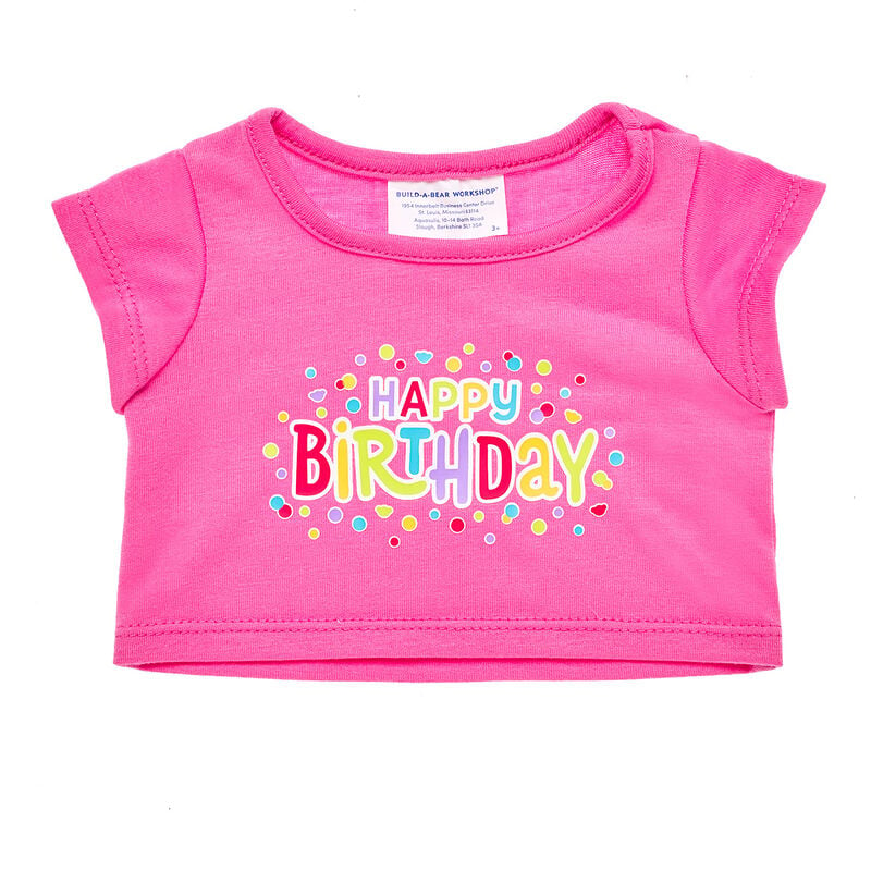 Pink Happy Birthday T-Shirt