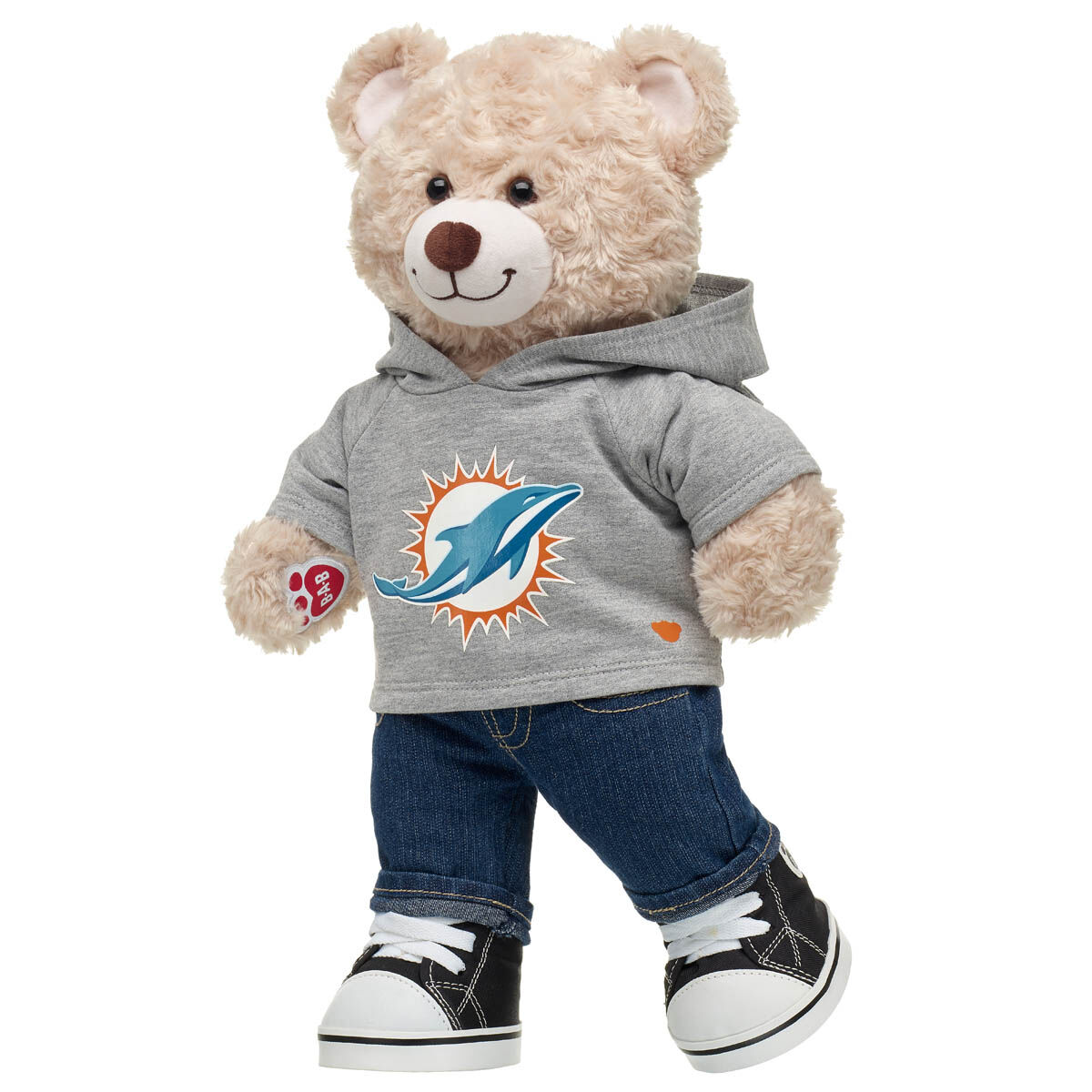 Miami Dolphins Happy Hugs Teddy Bear Football Gift Set