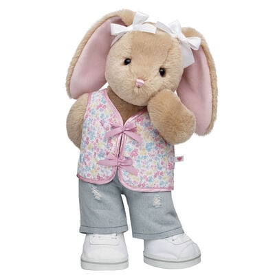 Pawlette&trade; Bunny Plush Floral Quilt Vest Gift Set