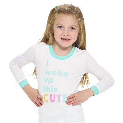 Build-A-Bear Pajama Shop™ "I Woke Up This Cute" PJ Top - Toddler and Youth 