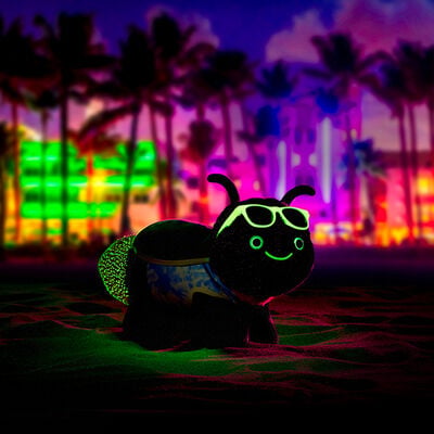 Lightning Bug Stuffed Animal Glow in the Dark Gift Set with Sunglasses
