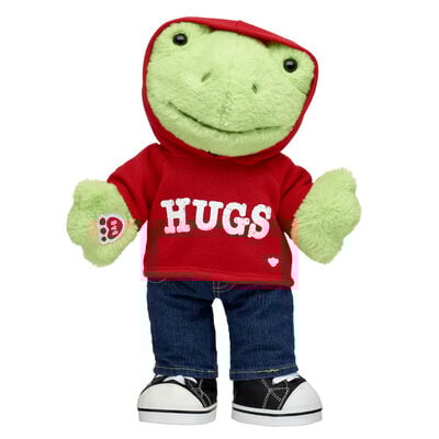 Spring Green Frog Stuffed Animal Hugs Gift Set