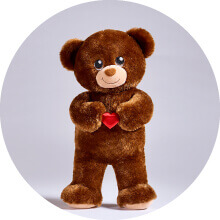 Person holding Build-A-Bear heart