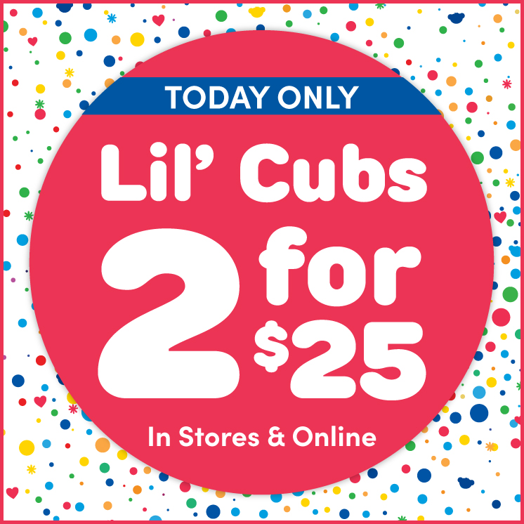 Lil' Cubs 2 for $25 Today Only