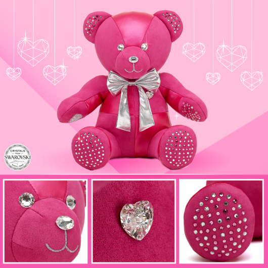 Way to Celebrate! Valentine's Day 15in Sweetheart Teddy Bear 2023, Black 