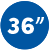 36in tall