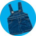 Denim overalls