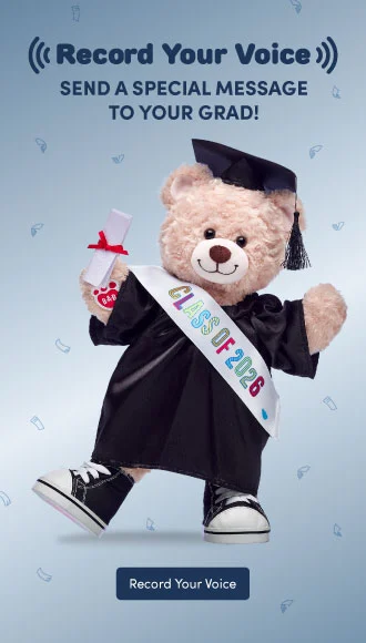 Record a special message for your grad Pawlette Bunny in graduation tee