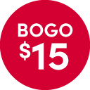 Buy One Get One $15 in stores