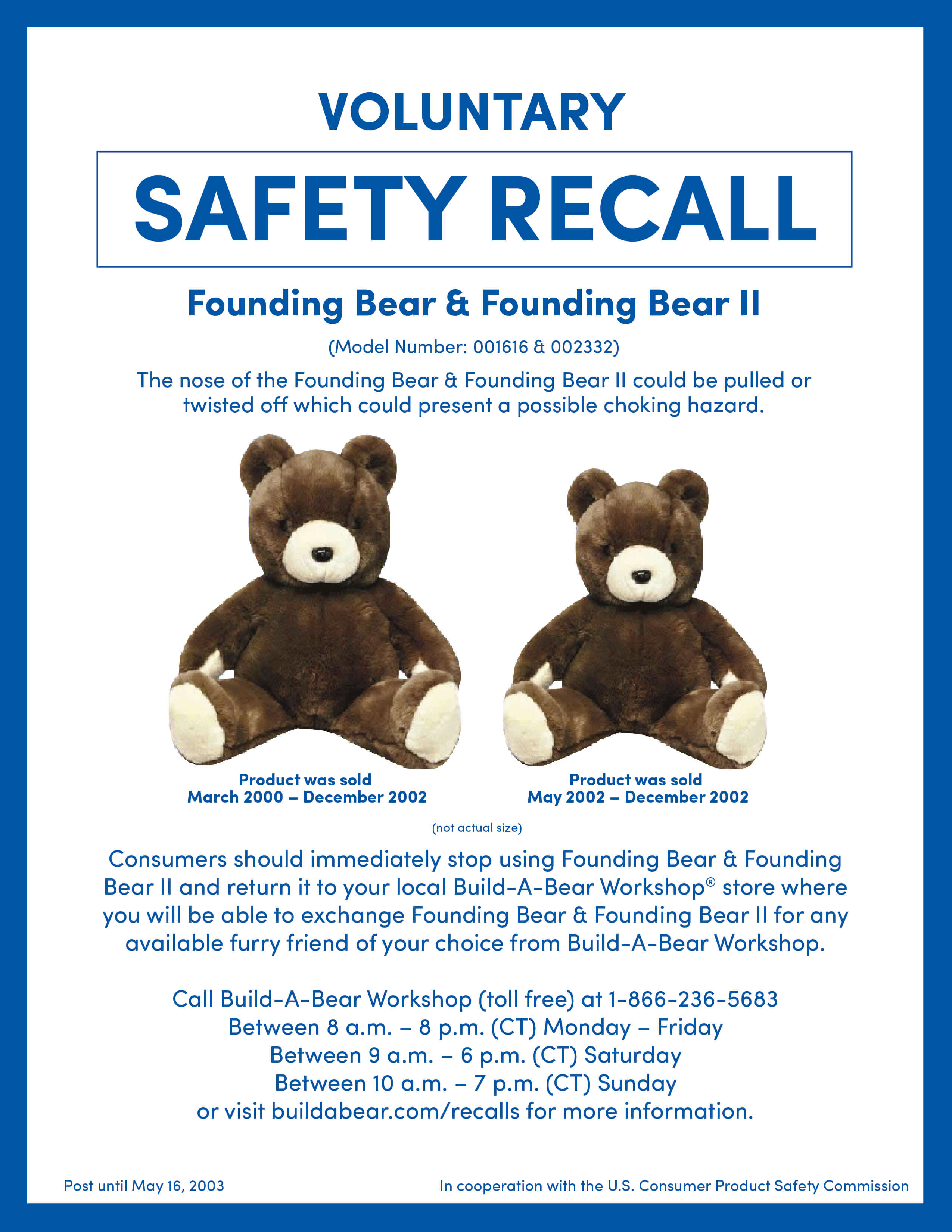 can you return a stuffed build a bear