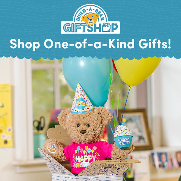 Bear with party hat in cub condo