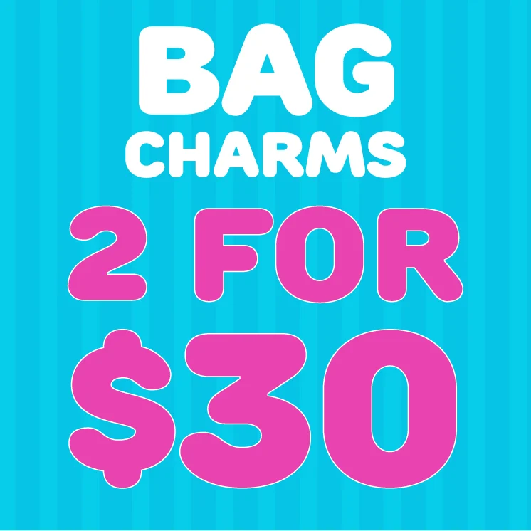 BAG CHARMS 2 FOR $30
