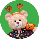 Happy Hugs Teddy Bear in Halloween Outfit