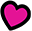 A pink heart